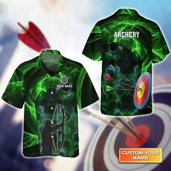 Archer And Target Board Green , Gift For Archer Sport Lovers, Gift For Archer Unisex Hawaiian Shirt Aloha Shirt | Newhawaiianshirts UK