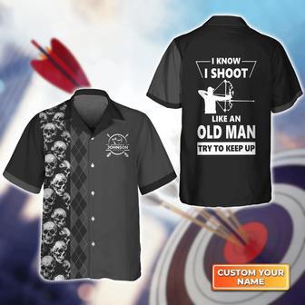 Archery I Know I Shoot Like An Old Man , Gift For Archer Sport Lovers, Gift For Archer Unisex Hawaiian Shirt Aloha Shirt | Newhawaiianshirts DE