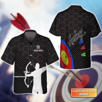 Archery Target & Archery Man , Gift For Archer Sport Lovers, Gift For Archer Unisex Hawaiian Shirt Aloha Shirt | Newhawaiianshirts