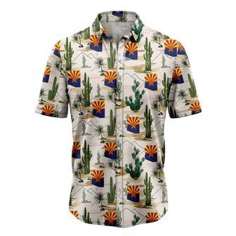 Arizona Cactus Hawaiian Shirt, Summer Hawaiian Shirts For Men, Aloha Beach Shirt Summer Gifts | Newhawaiianshirts UK