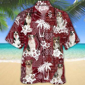 Australian Shepherd Red Hawaiian Shirt, Hawaiian Shirt For Men, Women, Aloha Shirt For Summer Summer Gifts | Newhawaiianshirts UK