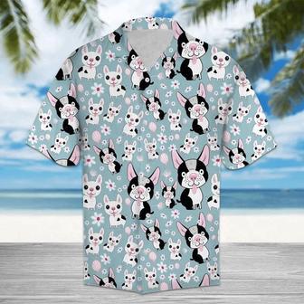 Awesome Cartoon Funny Dog And Flower Pattern Hawaiian Shirt Summer Gifts | Newhawaiianshirts CA