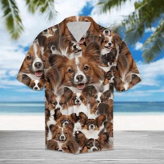 Awesome Papillon Animal Face Collection Hawaiian Shirt Summer Gifts | Newhawaiianshirts UK