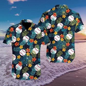 Baseball Simple Hibiscus S Fantastic, For Men Unisex Hawaiian Shirt Aloha Shirt | Newhawaiianshirts CA