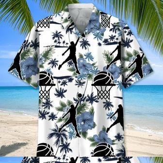 Basketball Hawaiian Nature , Summer Gift For Women, Men Unisex Hawaiian Shirt Aloha Shirt | Newhawaiianshirts CA