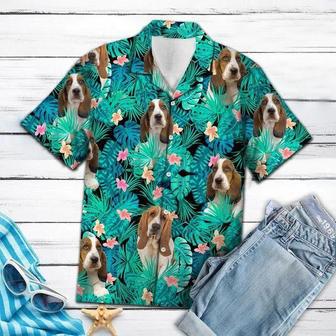 Basset Hound Hawaiian Shirt Beach Short Sleeve Basset Hound Shirt Gift For Dog Lovers Summer Gifts | Newhawaiianshirts UK