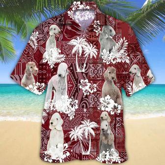 Bedlington Terrier Red Hawaiian Shirt, Hawaiian Shirt For Men, Women, Aloha Shirt For Summer Summer Gifts | Newhawaiianshirts UK