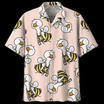 Bee Duck Background Design Hawaiian Shirt, Hawaii Style Fashion Beach Shirt Summer Gifts | Newhawaiianshirts AU