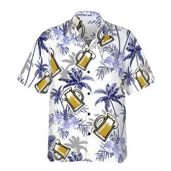 Beer Coconut Tree Hawaiian Shirt For Men, Summer Shirt, Beer Shirt, Gift For Beer Lover Summer Gifts | Newhawaiianshirts AU