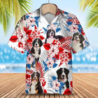 Bernese Mountain Hawaiian Shirt, Summer Aloha Shirt, Men Hawaiian Shirt, Women Hawaiian Shirt Summer Gifts | Newhawaiianshirts UK