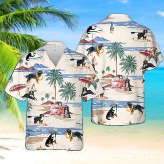 Bernese Mountain Hawaiian Shirt, Bernese Mountain Shirt, Bernese Mountain Beach Shirt Summer Gifts | Newhawaiianshirts CA