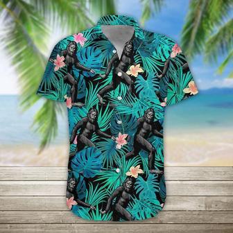 Bigfoot Tropical Aloha Hawaiian Shirts For Men & For Women Summer Gifts | Newhawaiianshirts CA