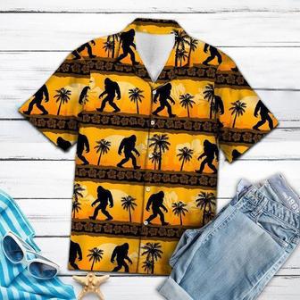 Bigfoot Tropical Frangipani Aloha Hawaiian Shirts Summer Gifts | Newhawaiianshirts AU