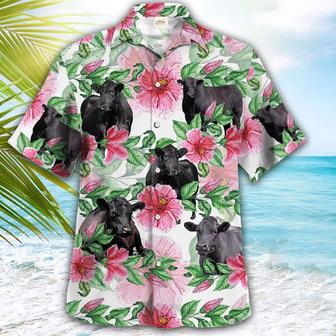 Black Angus Cow , Farmer S, Summer Tropical Shirts, Gift For Him, Funny S Unisex Hawaiian Shirt Aloha Shirt | Newhawaiianshirts UK