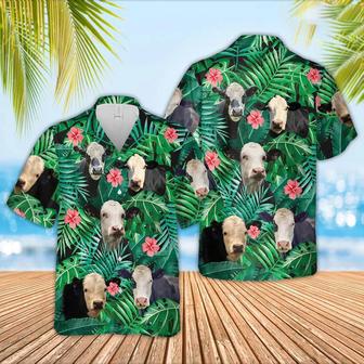 Black Baldy Cow , Farmer S, Summer Tropical Shirts, Gift For Him, Funny S Unisex Hawaiian Shirt Aloha Shirt | Newhawaiianshirts DE