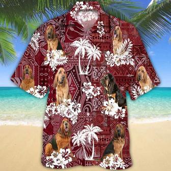 Bloodhound Hawaiian Shirt, Gift For Dog Lover Shirts, Animal Summer Shirts, Hawaiian Shirt Men Summer Gifts | Newhawaiianshirts