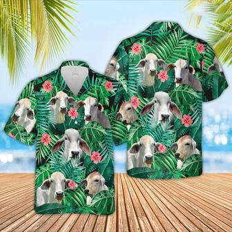 Brahman Cow , Farmer S, Summer Tropical Shirts, Gift For Him, Funny S Unisex Hawaiian Shirt Aloha Shirt | Newhawaiianshirts