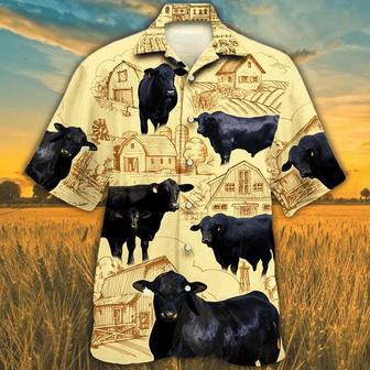 Brangus Cattle Lovers Farm Hawaiian Shirt, Summer Hawaiian Shirt For Men Women Summer Gifts | Newhawaiianshirts AU