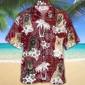 Cairn Terrier Red Hawaiian Shirt, Gift For Dog Lover Shirts, Animal Summer Shirts, Hawaiian Shirt Men Summer Gifts | Newhawaiianshirts AU