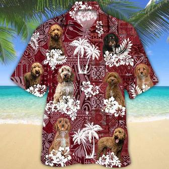 Cavapoo Red Hawaiian Shirt, Gift For Dog Lover Shirts, Animal Summer Shirts, Hawaiian Shirt Men Summer Gifts | Newhawaiianshirts DE