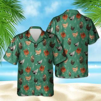 Chicken Pattern , Chicken , Summer Gifts For Men And Women Unisex Hawaiian Shirt Aloha Shirt | Newhawaiianshirts AU