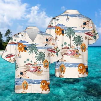 Chow Chow Summer Beach Hawaiian Shirt, Dog Beach Short Sleeve Hawaiian Shirt Summer Gifts | Newhawaiianshirts AU