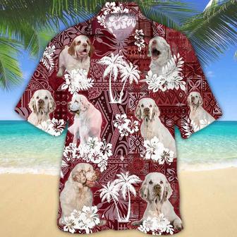 Clumber Spaniel Red Hawaiian Shirt, Gift For Dog Lover Shirts, Animal Summer Shirts, Hawaiian Shirt Men Summer Gifts | Newhawaiianshirts AU