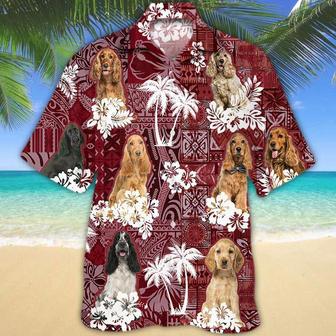 Cocker Spaniel Red Hawaiian Shirt, Gift For Dog Lover Shirts, Animal Summer Shirts, Hawaiian Shirt Men Summer Gifts | Newhawaiianshirts DE