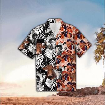 Cow Floral Colorful Hawaiian Shirt, Hawaii Shirt Men, Aloha Shirt, Tropical Sleeve Summer Summer Gifts | Newhawaiianshirts UK