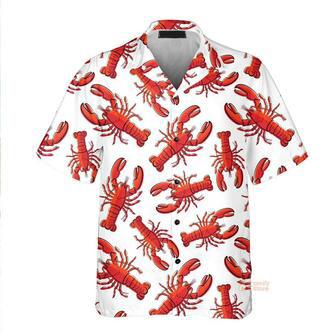 Crawfish Life Is Better With Red Lobster Seafood Red And White Aloha Hawaiian Shirts Summer Gifts | Newhawaiianshirts UK