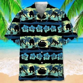 Curling Blue Nature , For Men, Summer Gift Unisex Hawaiian Shirt Aloha Shirt | Newhawaiianshirts AU