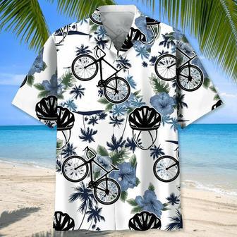 Cycling White Nature , Cycling Shirt, Cyclist Shirt, Bicycle Gift, Biking Gift, Bike Gift Unisex Hawaiian Shirt Aloha Shirt | Newhawaiianshirts CA