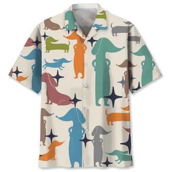 Dachshund Vintage Hawaiian Shirt, Hawaiian Shirt For Men, Summer Gift For Dog Lovers Summer Gifts | Newhawaiianshirts UK