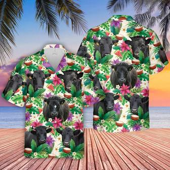 Dexter Summer Floral , Farm Lover Hawaii Shirt, Cow Lovers, Shirt For Men, Tropical Shirts, Gift For Him Unisex Hawaiian Shirt Aloha Shirt | Newhawaiianshirts CA