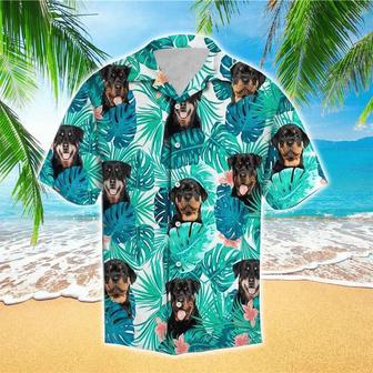 Dog Happy Summer With Rottweiler Edition Hawaiian Shirt, Flowers Aloha Shirt For Dog Lovers Summer Gifts | Newhawaiianshirts CA