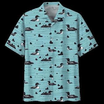 Duck Hawaiian Shirt, Duck Button Up Shirt- Short Sleeve Summer Shirt, Black Duck Hawaiian Shirt Summer Gifts | Newhawaiianshirts UK