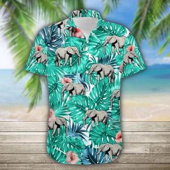 Elephant Wild Animal Tropical Jungle Design Hawaiian Shirt Summer Gifts | Newhawaiianshirts