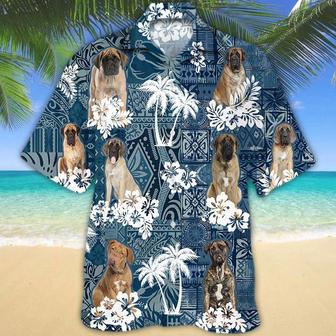 English Mastiff , Flowers Aloha Shirt For Dog Lovers Unisex Hawaiian Shirt Aloha Shirt | Newhawaiianshirts CA