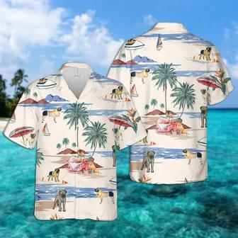 English Mastiff Summer Beach Hawaiian Shirt, Hawaiian Shirts For Men Short Sleeve Aloha Beach Shirt Summer Gifts | Newhawaiianshirts UK