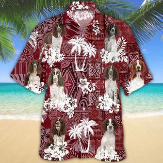 English Springer Spaniel Red Hawaiian Shirt, Gift For Dog Lover Shirts, Animal Summer Shirts Summer Gifts | Newhawaiianshirts UK