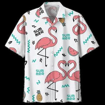 Flamingo Hawaiian Shirt, Flamingo Gifts, Flamingo Shirt, Shirt For Men, Summer Shirt, Gift For Him Summer Gifts | Newhawaiianshirts AU