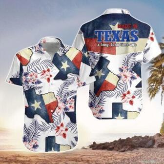 Floral Texas Hawaiian Shirt, A Long Time Short-Sleeve Hawaiian Shirt For Men, Women Summer Gifts | Newhawaiianshirts UK