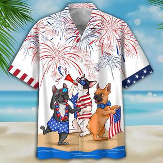 French Bulldog Hawaiian Shirt, Independence Is Coming, Usa Patriotic Hawaiian Shirt Summer Gifts | Newhawaiianshirts UK