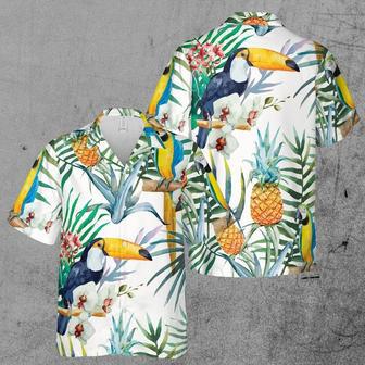 Funny Aloha Parrot Bird Tropical Forest Hawaiian Shirt For Men And Women Summer Gifts | Newhawaiianshirts UK