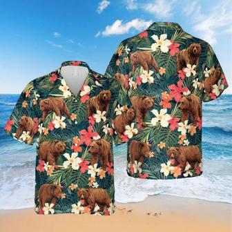 Funny Bear Hawaiian Shirt, Men Clothing, Apparel Summer Gifts | Newhawaiianshirts UK