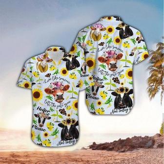 Funny Cow Farmer Hawaiian Shirt, Cow Hawaii Shirt Men, Aloha Shirt Summer Gifts | Newhawaiianshirts AU