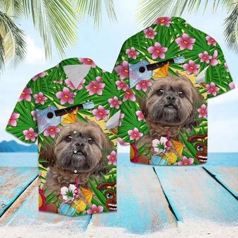 Funny Lhasa Apso Summer Party With Guitar Pattern Hawaiian Shirt Summer Gifts | Newhawaiianshirts CA