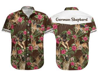 German Shepherd Dog Aloha - German Shepherd Pet , Hibiscus Tropical For Men & Women Unisex Hawaiian Shirt Aloha Shirt | Newhawaiianshirts CA