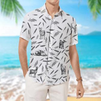 Goat Pattern - Hawaiian Shirt, Animal Farm Goat Hawaiian Shirts For Men, Women Summer Gifts | Newhawaiianshirts CA