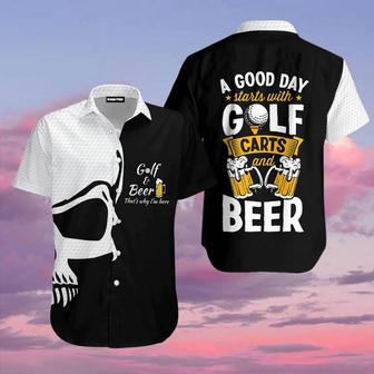 Golf And Beer That's Why I'm Here Hawaiian Shirt For Men & Women Summer Gifts | Newhawaiianshirts